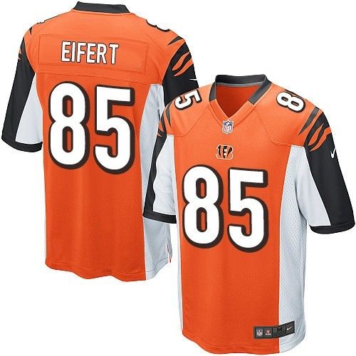 Nike Bengals #85 Tyler Eifert Orange Alternate Youth Stitched NFL Elite Jersey - Click Image to Close
